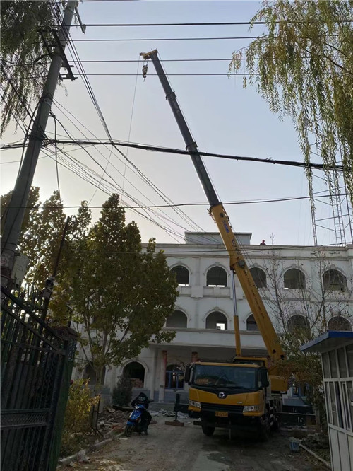 河间市设备吊装吊地磅吊钻机等设备